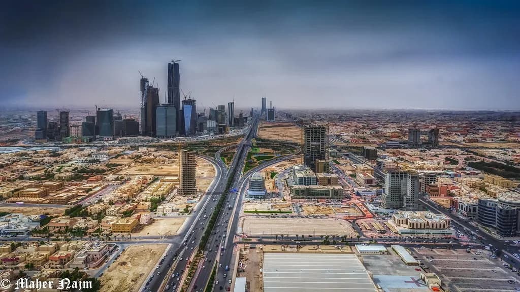 Modern business towers in Saudi Arabia