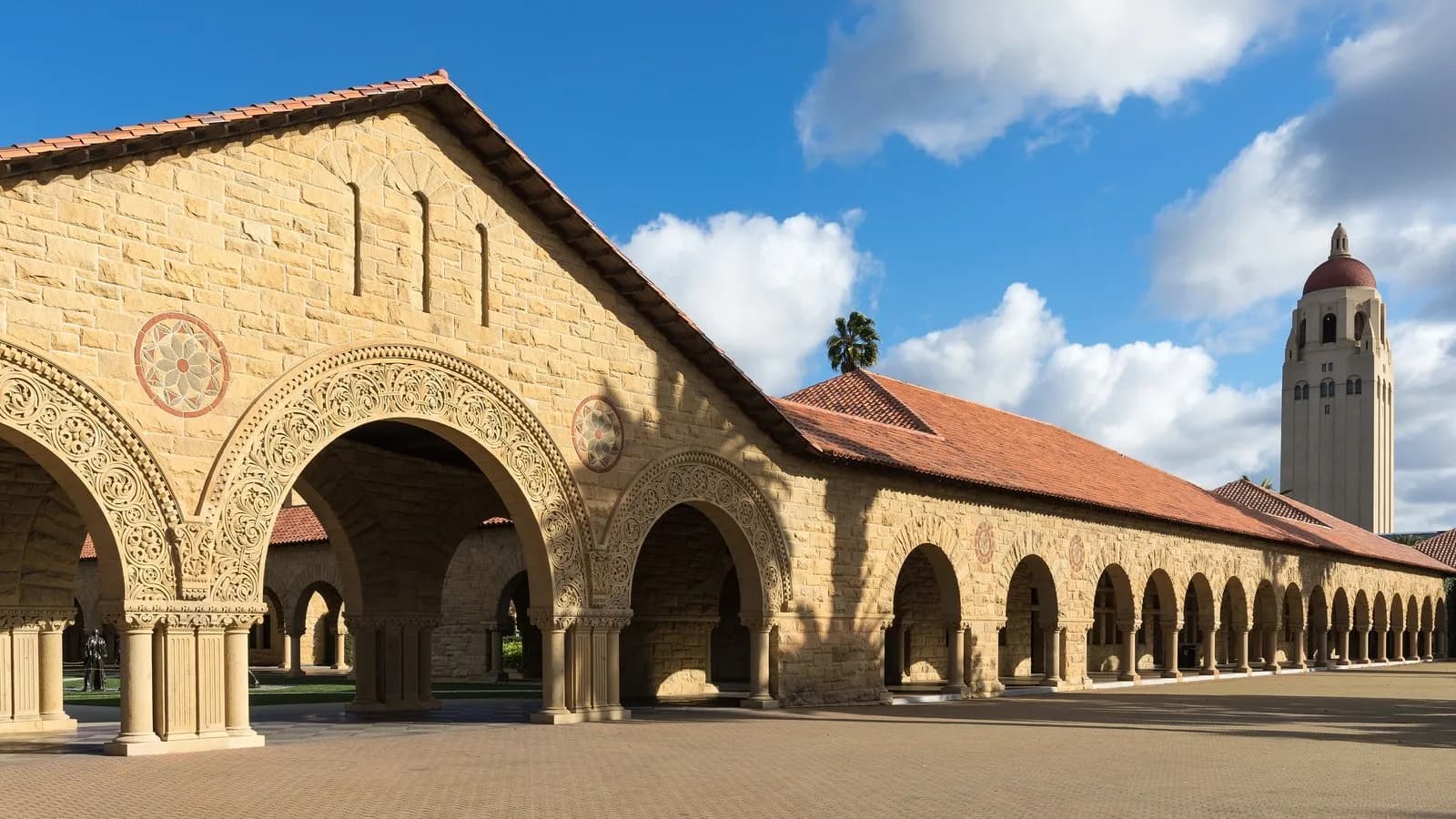The Main Quad at Stanford University, whose physics department carried out the phonon experiment, photographed in December 2016