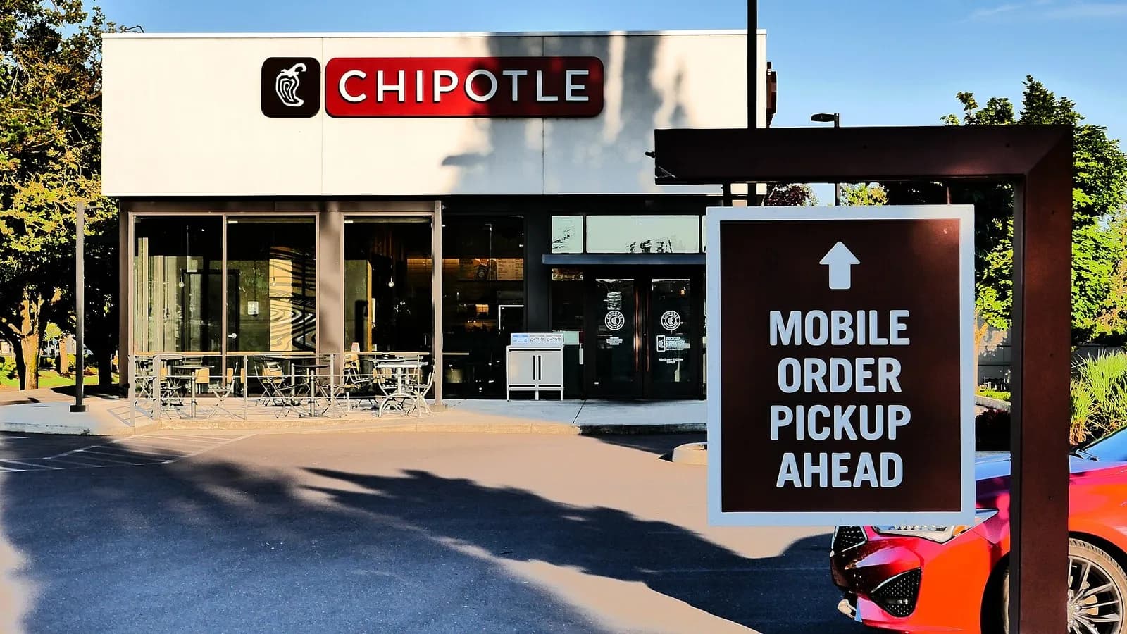 A Chipotle restaurant in Albany, Oregon, photographed in July 2026, a file photograph of one of the chain's outlets and not of any location linked to the takeover report