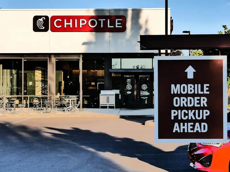 A Chipotle restaurant in Albany, Oregon, photographed in July 2026, a file photograph of one of the chain's outlets and not of any location linked to the takeover report