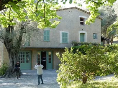 The courtyard of the Renoir house and estate at Les Collettes in Cagnes-sur-Mer, France, photographed on 24 April 2016, a file photograph of the estate and not of the museum on the day of the theft