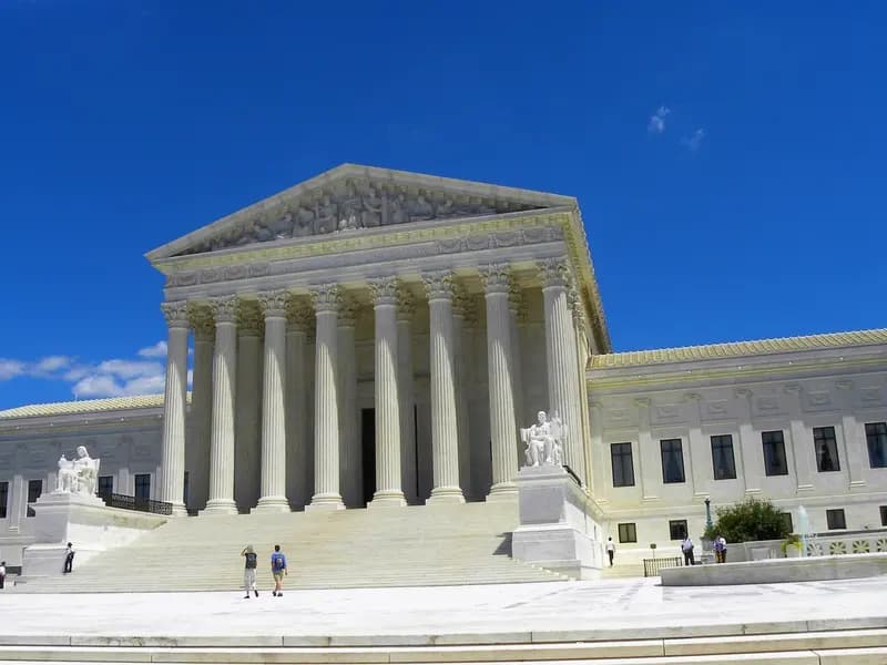The Supreme Court Building in Washington DC, where the justices issued the 6-3 order on third-country deportations, photographed in July 2018