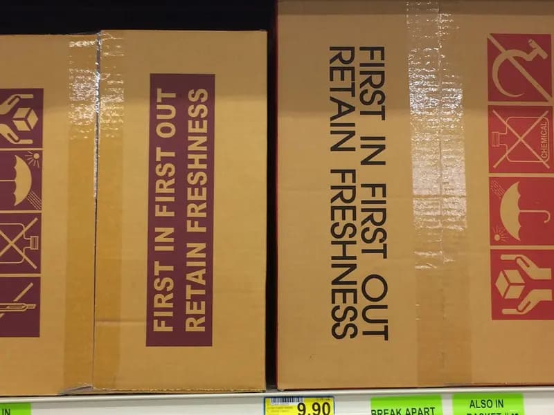 Boxes of instant noodles on a supermarket shelf, illustrative of ultra-processed food and not tied to any participant in the study, photographed in April 2021