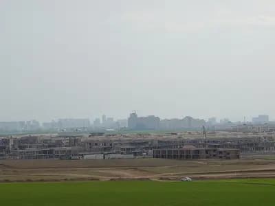 A view of Erbil in Iraq's Kurdistan region, home to the Erbil Airbase the last US and coalition troops left, photographed in March 2022