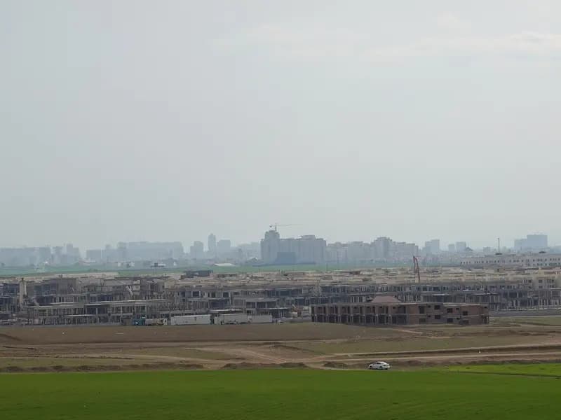 A view of Erbil in Iraq's Kurdistan region, home to the Erbil Airbase the last US and coalition troops left, photographed in March 2022