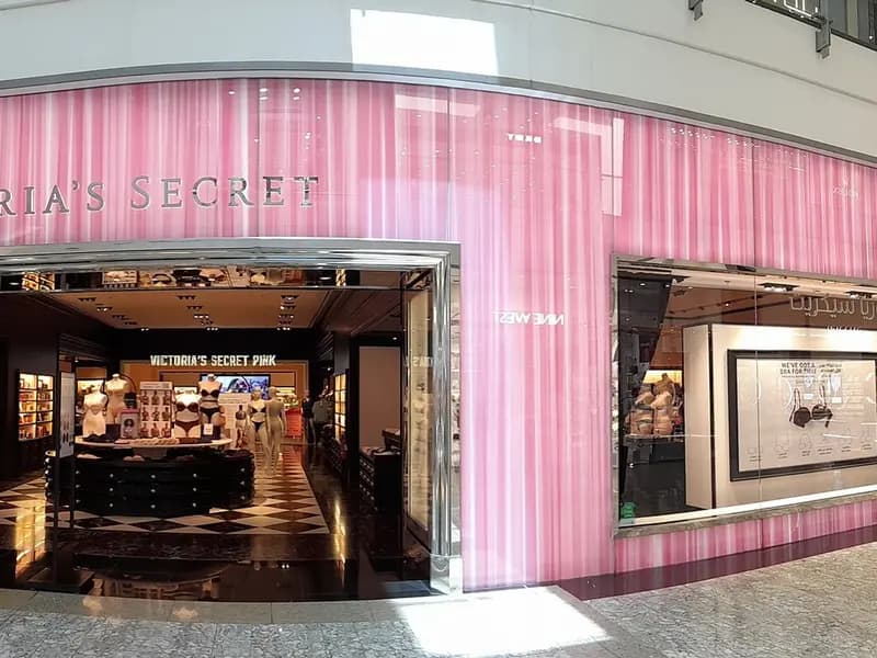 The front of a Victoria's Secret store in a shopping centre in Dubai, photographed on 19 May 2023, a file photograph of the brand and not of the Los Angeles show