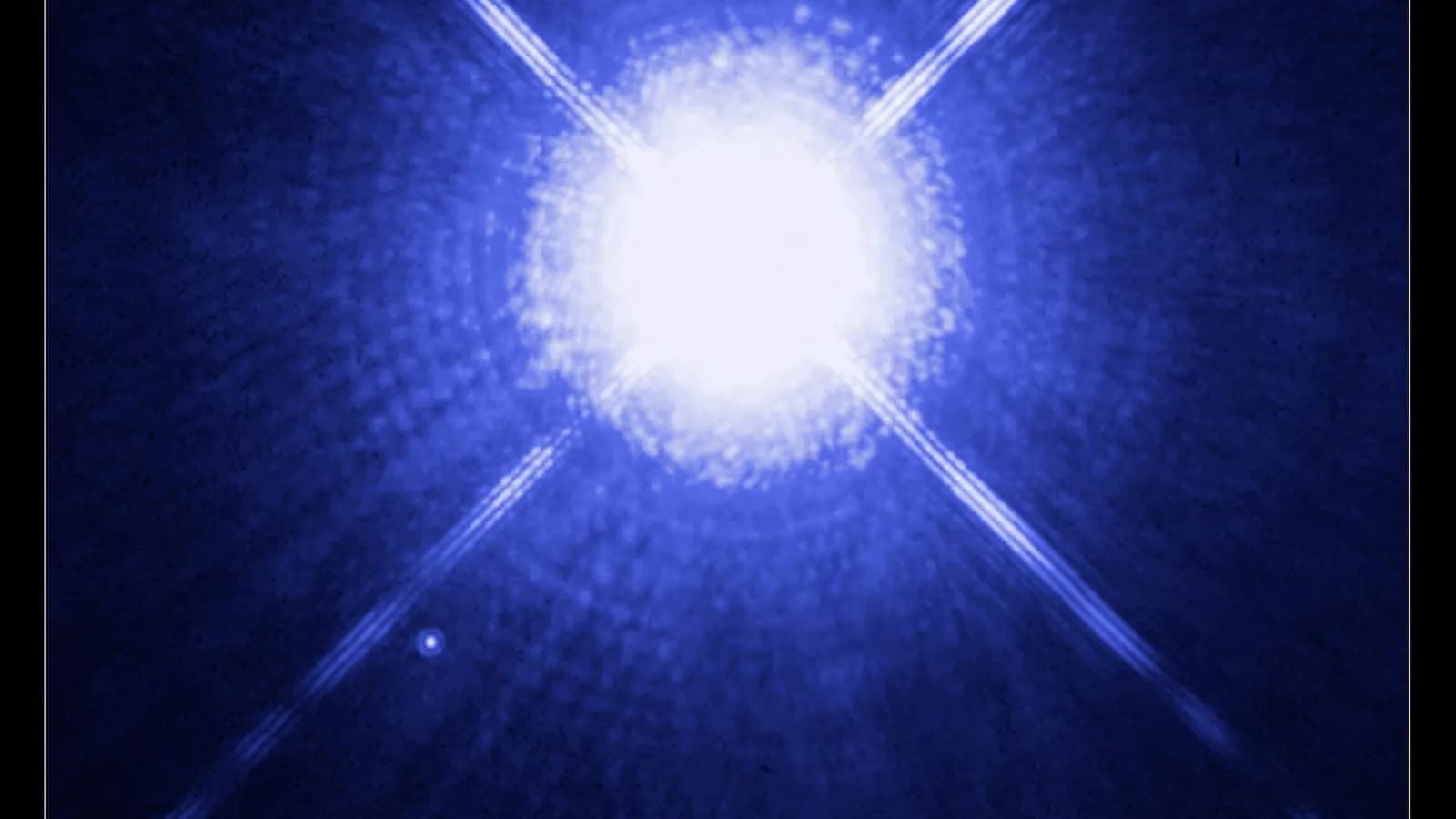 A Hubble Space Telescope image of the bright star Sirius with its faint white dwarf companion Sirius B, released in 2005, a file image illustrative of a white dwarf and not of either star named in the study