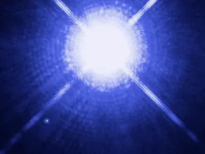 A Hubble Space Telescope image of the bright star Sirius with its faint white dwarf companion Sirius B, released in 2005, a file image illustrative of a white dwarf and not of either star named in the study