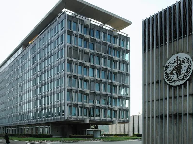 The headquarters of the World Health Organization in Geneva, photographed on 21 May 2007, a file photograph