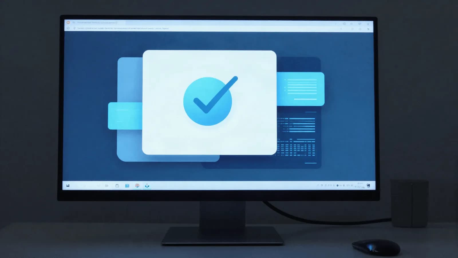 A verification interface displaying content provenance information on a screen